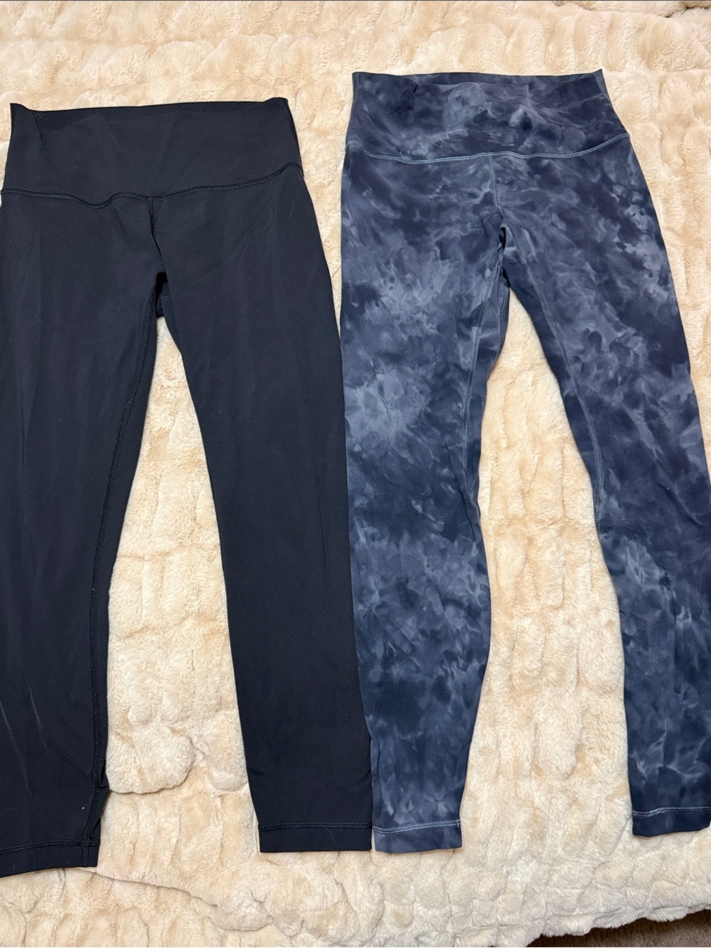 Lululemon Align High-Waist Black and Charcoal Tie-Dye Leggings size 8